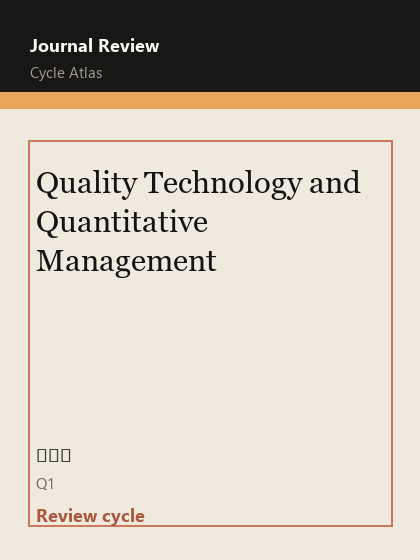 Quality Technology and Quantitative Management 期刊封面