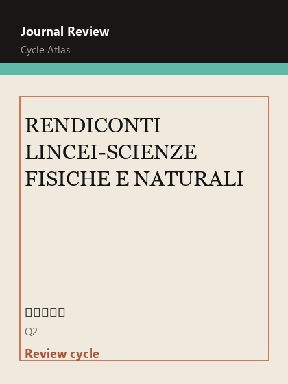 RENDICONTI LINCEI-SCIENZE FISICHE E NATURALI 期刊封面