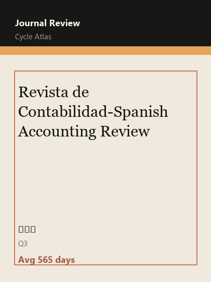Revista de Contabilidad-Spanish Accounting Review 期刊封面
