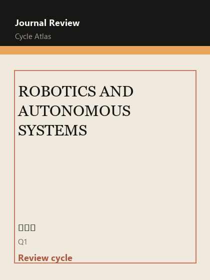 ROBOTICS AND AUTONOMOUS SYSTEMS 期刊封面