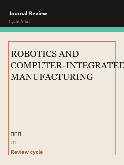 ROBOTICS AND COMPUTER-INTEGRATED MANUFACTURING 期刊封面