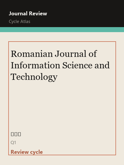 Romanian Journal of Information Science and Technology 期刊封面