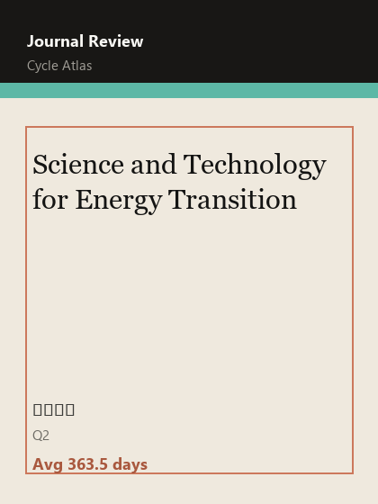 Science and Technology for Energy Transition 期刊封面