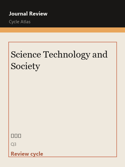 Science Technology and Society 期刊封面