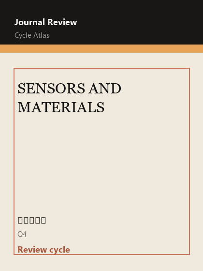 SENSORS AND MATERIALS 期刊封面