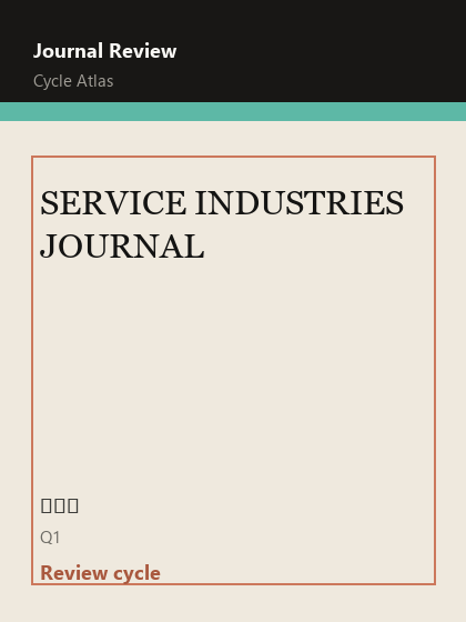 SERVICE INDUSTRIES JOURNAL 期刊封面