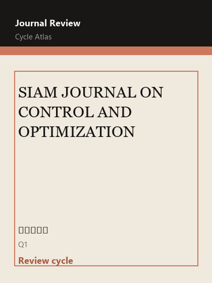 SIAM JOURNAL ON CONTROL AND OPTIMIZATION 期刊封面