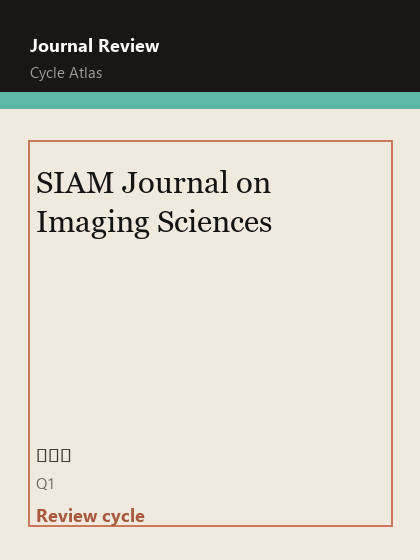 SIAM Journal on Imaging Sciences 期刊封面