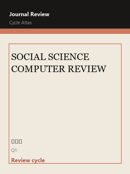 SOCIAL SCIENCE COMPUTER REVIEW 期刊封面