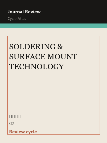 SOLDERING & SURFACE MOUNT TECHNOLOGY 期刊封面