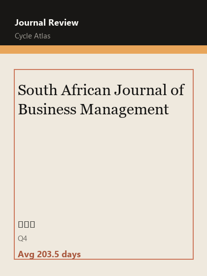 South African Journal of Business Management 期刊封面