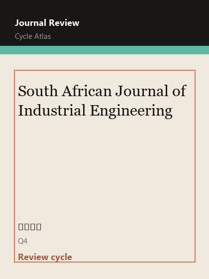 South African Journal of Industrial Engineering 期刊封面