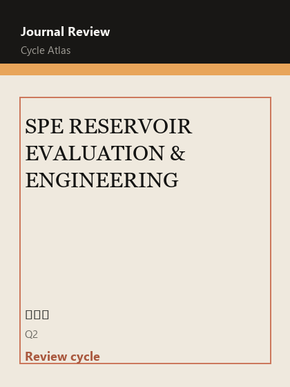 SPE RESERVOIR EVALUATION & ENGINEERING 期刊封面