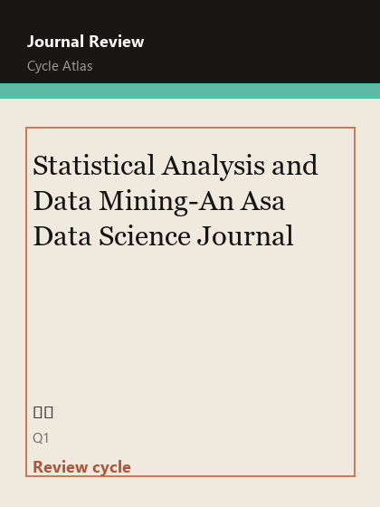 Statistical Analysis and Data Mining-An Asa Data Science Journal 期刊封面