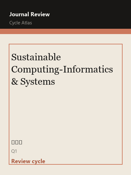 Sustainable Computing-Informatics & Systems 期刊封面