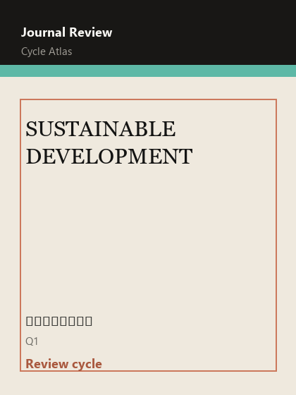 SUSTAINABLE DEVELOPMENT 期刊封面