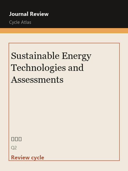 Sustainable Energy Technologies and Assessments 期刊封面