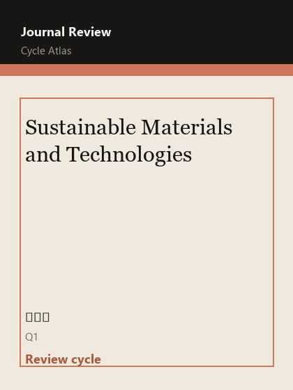 Sustainable Materials and Technologies 期刊封面
