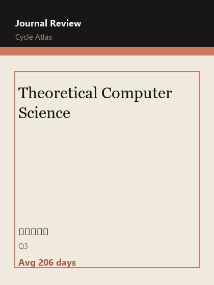 Theoretical Computer Science 期刊封面