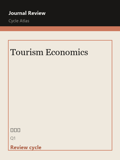 Tourism Economics 期刊封面