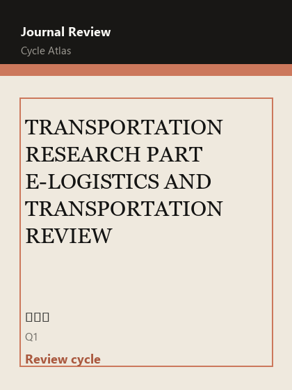 TRANSPORTATION RESEARCH PART E-LOGISTICS AND TRANSPORTATION REVIEW 期刊封面