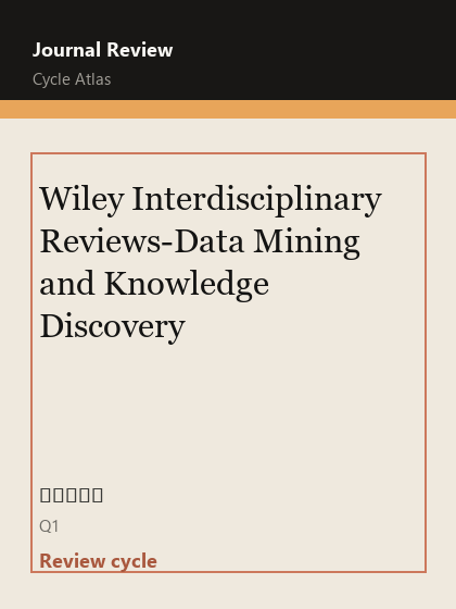 Wiley Interdisciplinary Reviews-Data Mining and Knowledge Discovery 期刊封面
