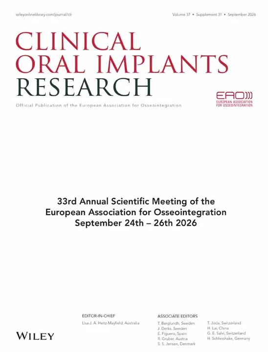 CLINICAL ORAL IMPLANTS RESEARCH 期刊封面