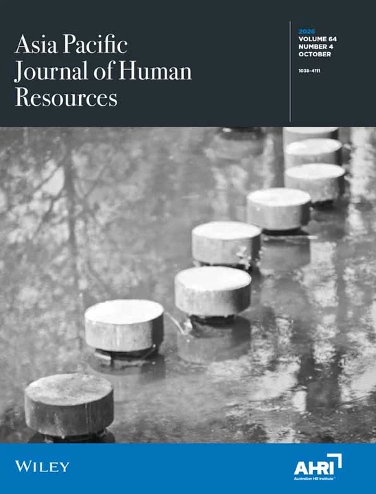Asia Pacific Journal of Human Resources journal cover