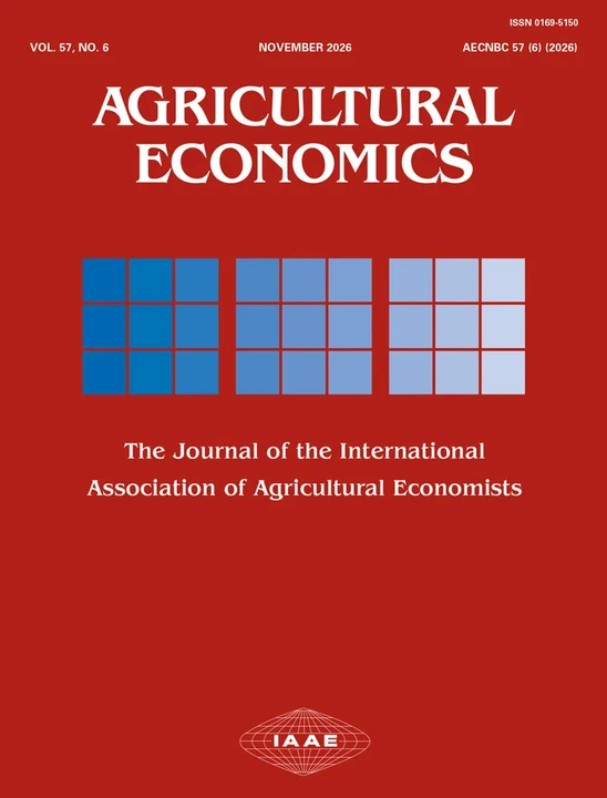 AGRICULTURAL ECONOMICS journal cover