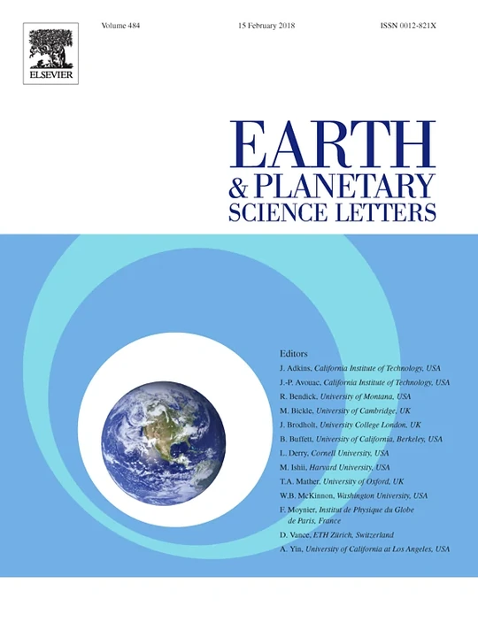 EARTH AND PLANETARY SCIENCE LETTERS journal cover