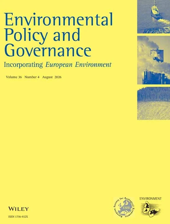 Environmental Policy and Governance journal cover