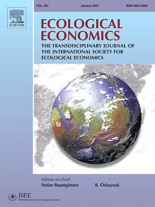 ECOLOGICAL ECONOMICS 期刊封面