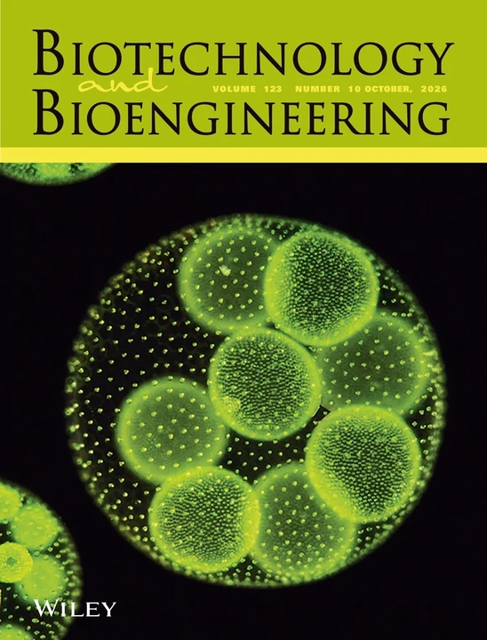BIOTECHNOLOGY AND BIOENGINEERING journal cover