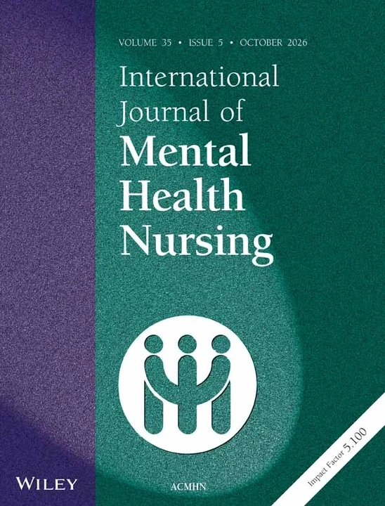 International Journal of Mental Health Nursing journal cover
