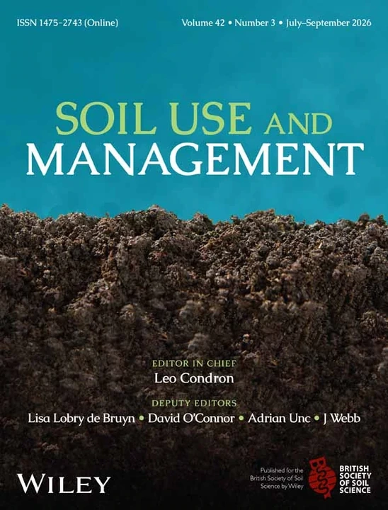 SOIL USE AND MANAGEMENT journal cover