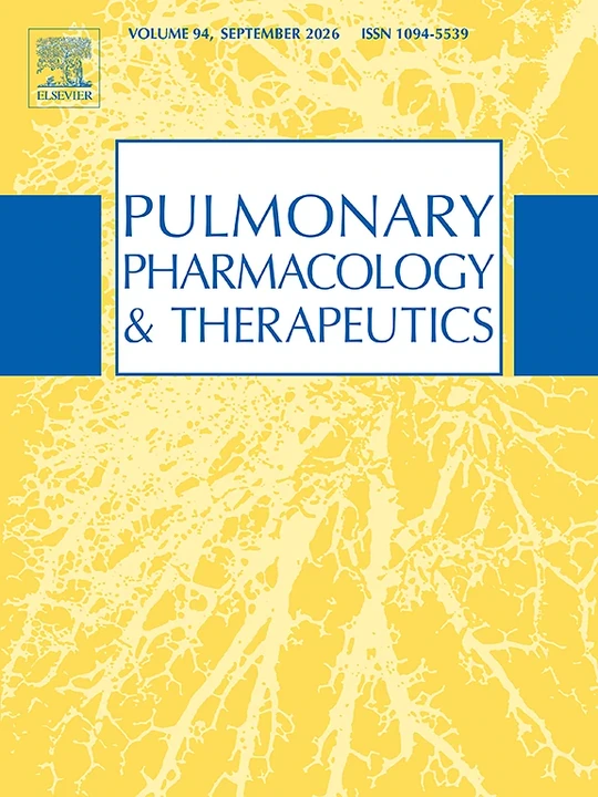 PULMONARY PHARMACOLOGY & THERAPEUTICS journal cover