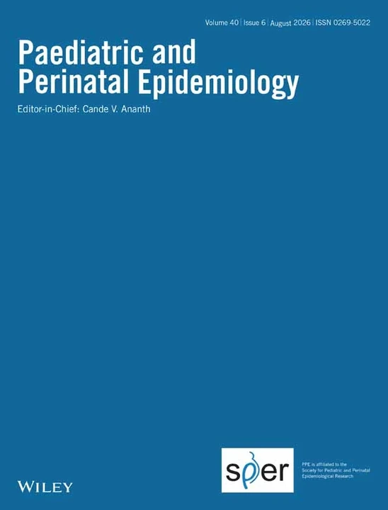 PAEDIATRIC AND PERINATAL EPIDEMIOLOGY journal cover