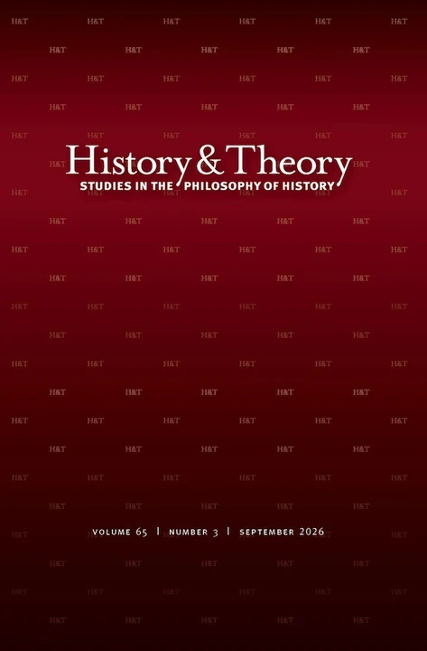 HISTORY AND THEORY journal cover