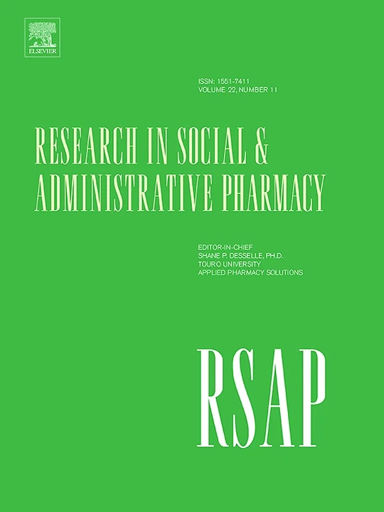 Research in Social & Administrative Pharmacy 期刊封面