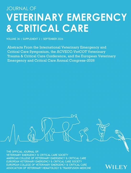 JOURNAL OF VETERINARY EMERGENCY AND CRITICAL CARE 期刊封面