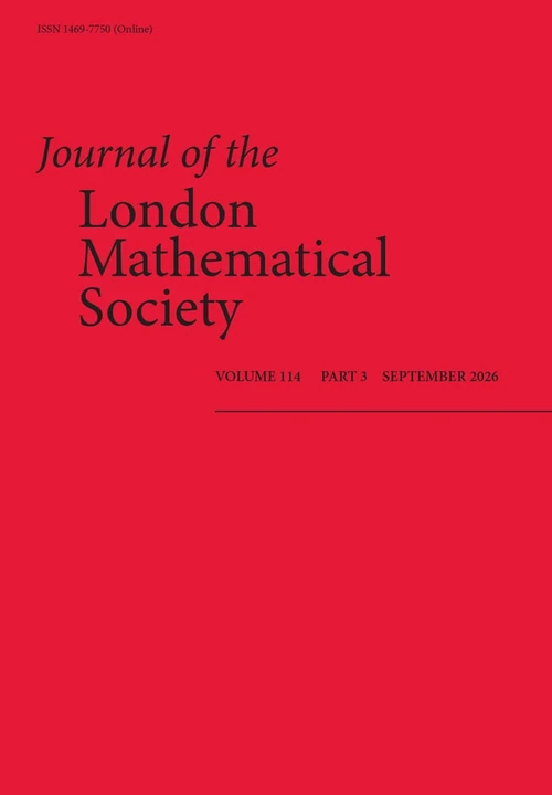 JOURNAL OF THE LONDON MATHEMATICAL SOCIETY-SECOND SERIES 期刊封面