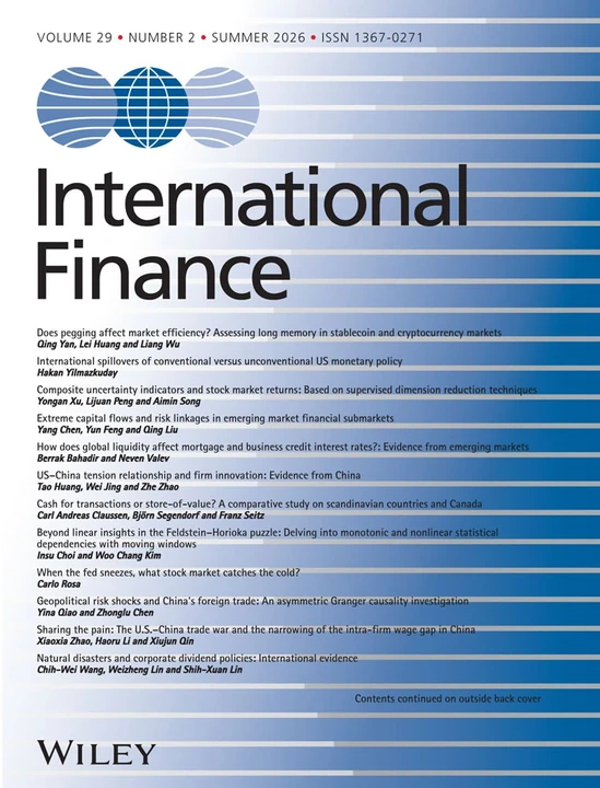 International Finance 期刊封面