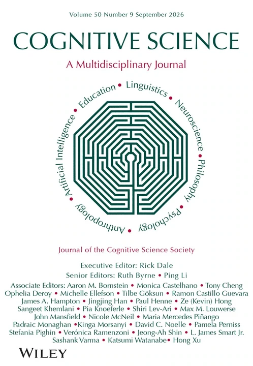 COGNITIVE SCIENCE 期刊封面
