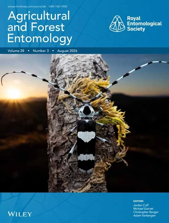 AGRICULTURAL AND FOREST ENTOMOLOGY 期刊封面