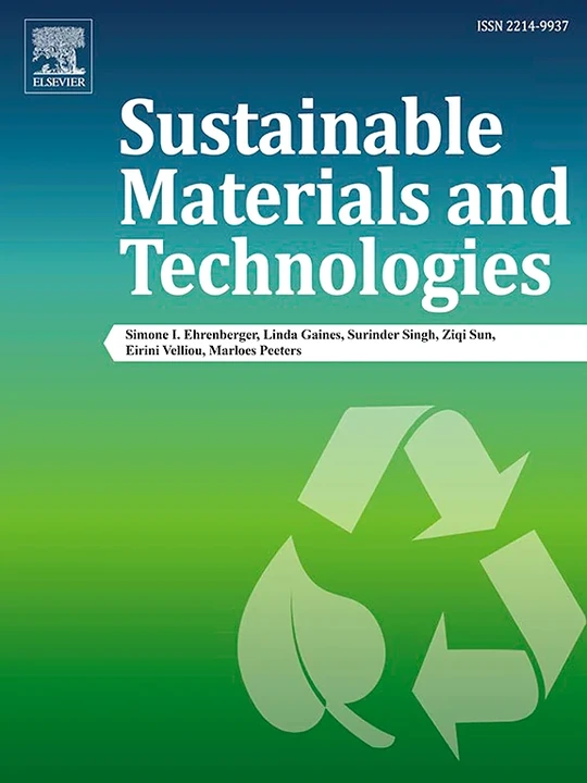 Sustainable Materials and Technologies 期刊封面