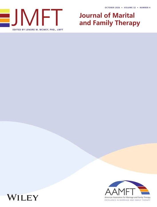 JOURNAL OF MARITAL AND FAMILY THERAPY journal cover