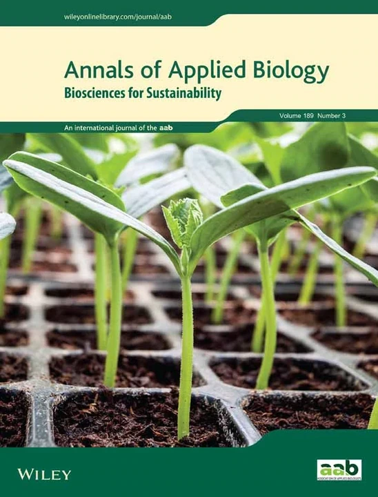 ANNALS OF APPLIED BIOLOGY journal cover