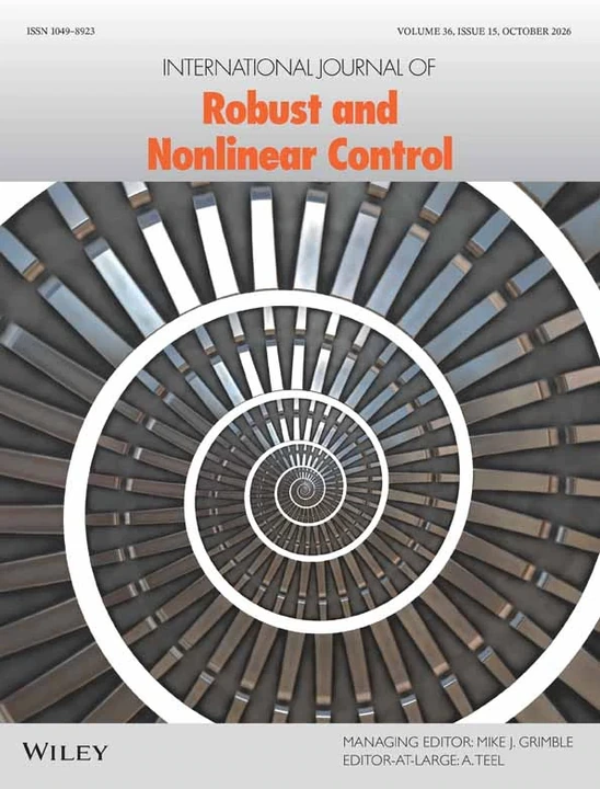 INTERNATIONAL JOURNAL OF ROBUST AND NONLINEAR CONTROL journal cover