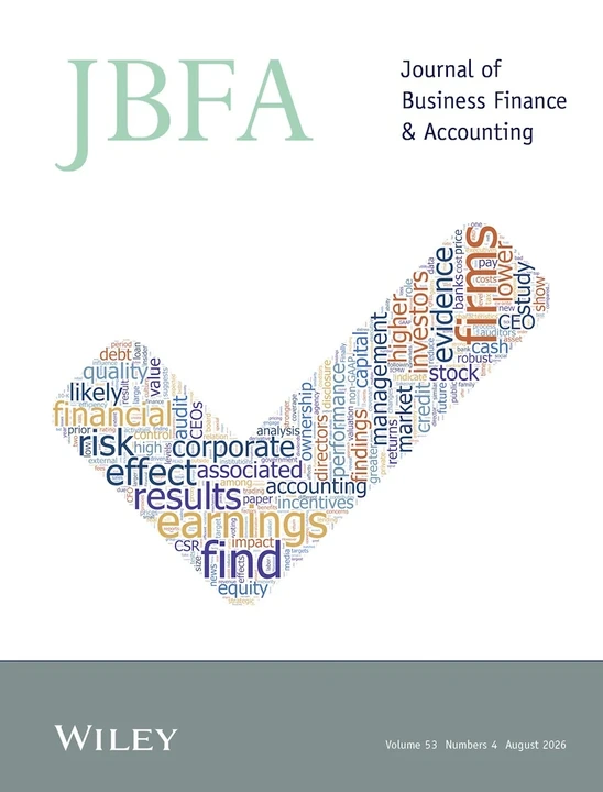 Journal of Business Finance & Accounting journal cover