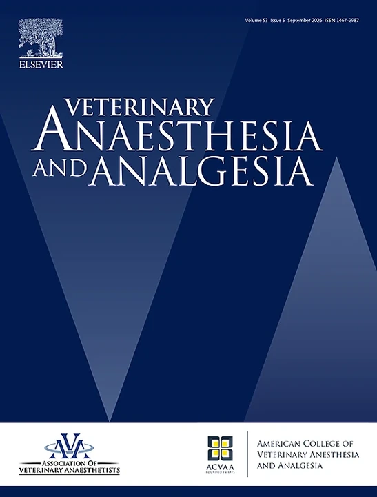 VETERINARY ANAESTHESIA AND ANALGESIA journal cover
